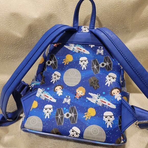 Disney Loungefly Star Wars Chibi icon mini backpack - Picture 5 of 15